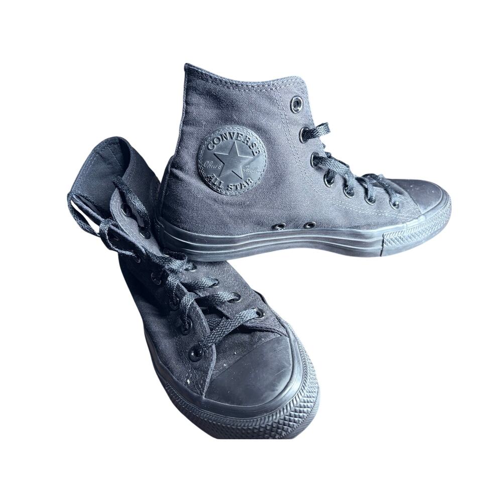 Converse Chuck Taylor All Star High Top Sneakers Black Monochrome Canvas